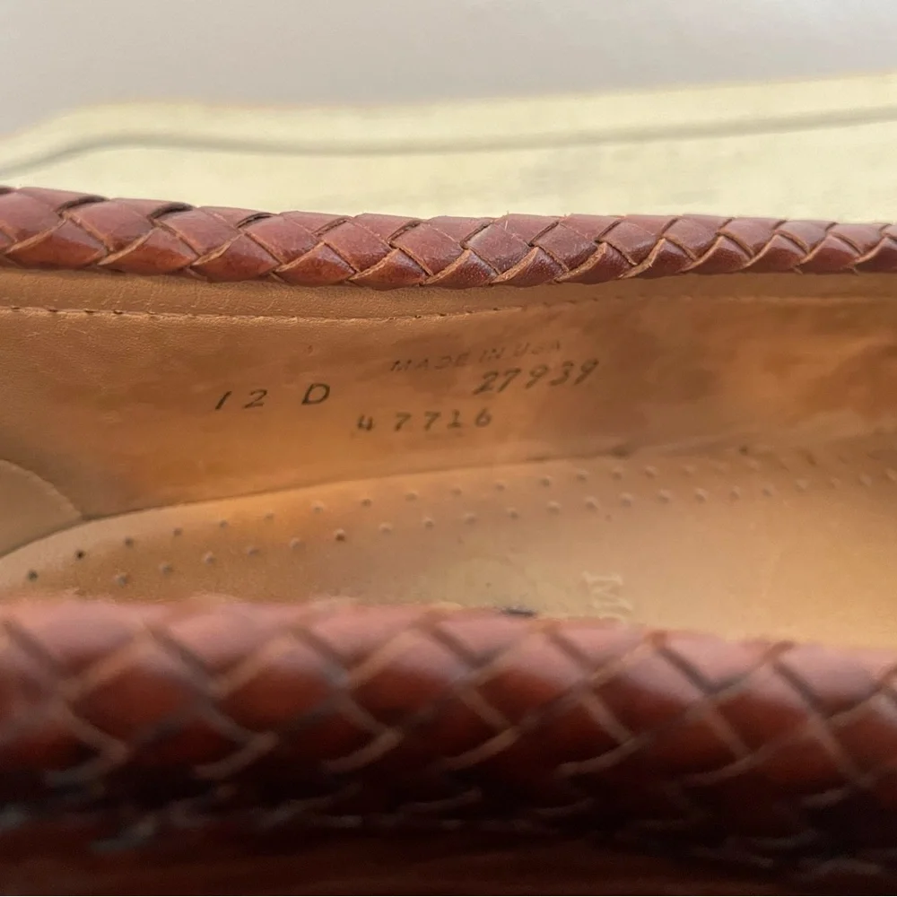 Allen Edmonds Made in USA Maxfield‎ Tasseled Leather Loafer in Brown 12 D $275